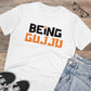 Men's PC Cotton Being Gujju Printed T Shirt