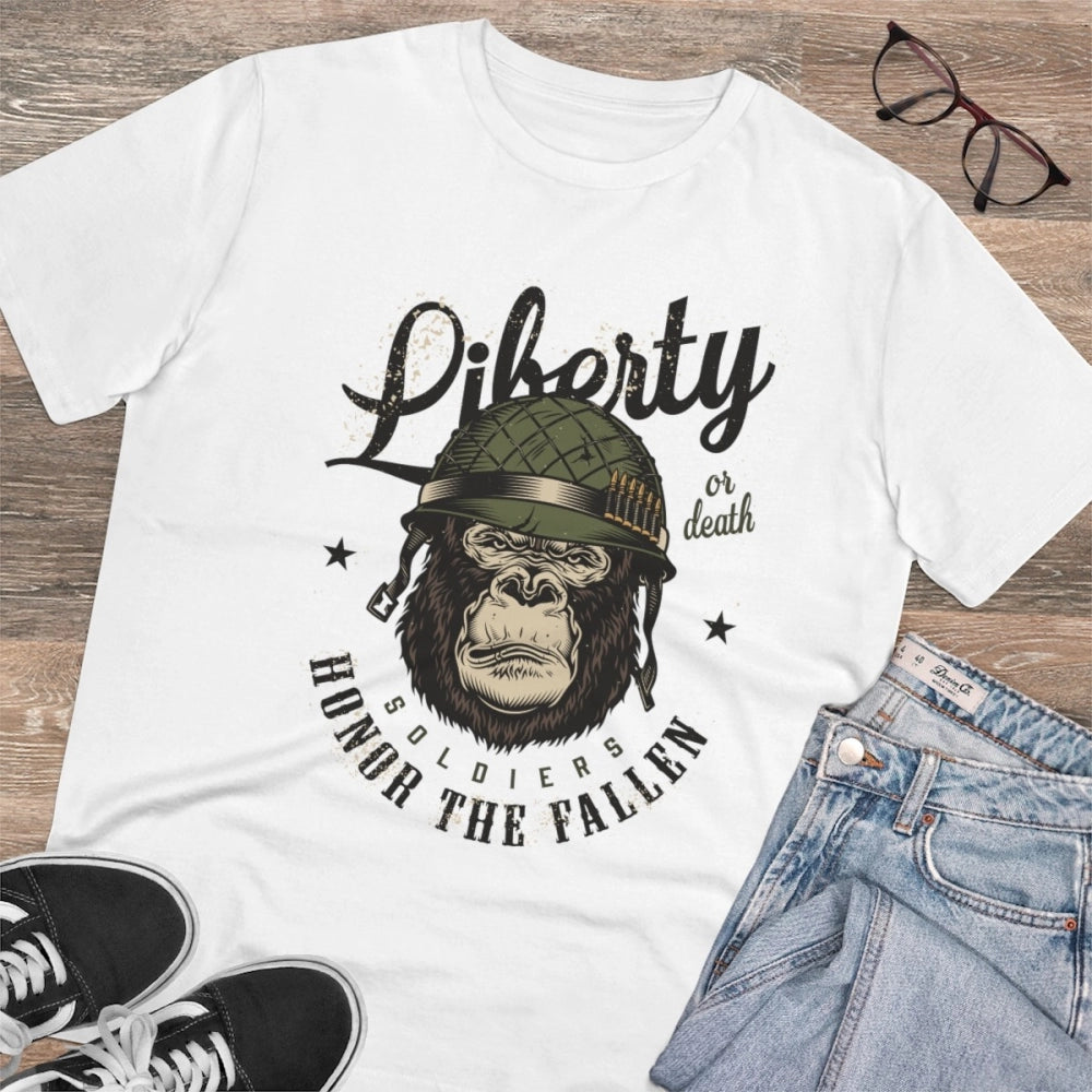 Men's PC Cotton Gorila Desing Printed T Shirt