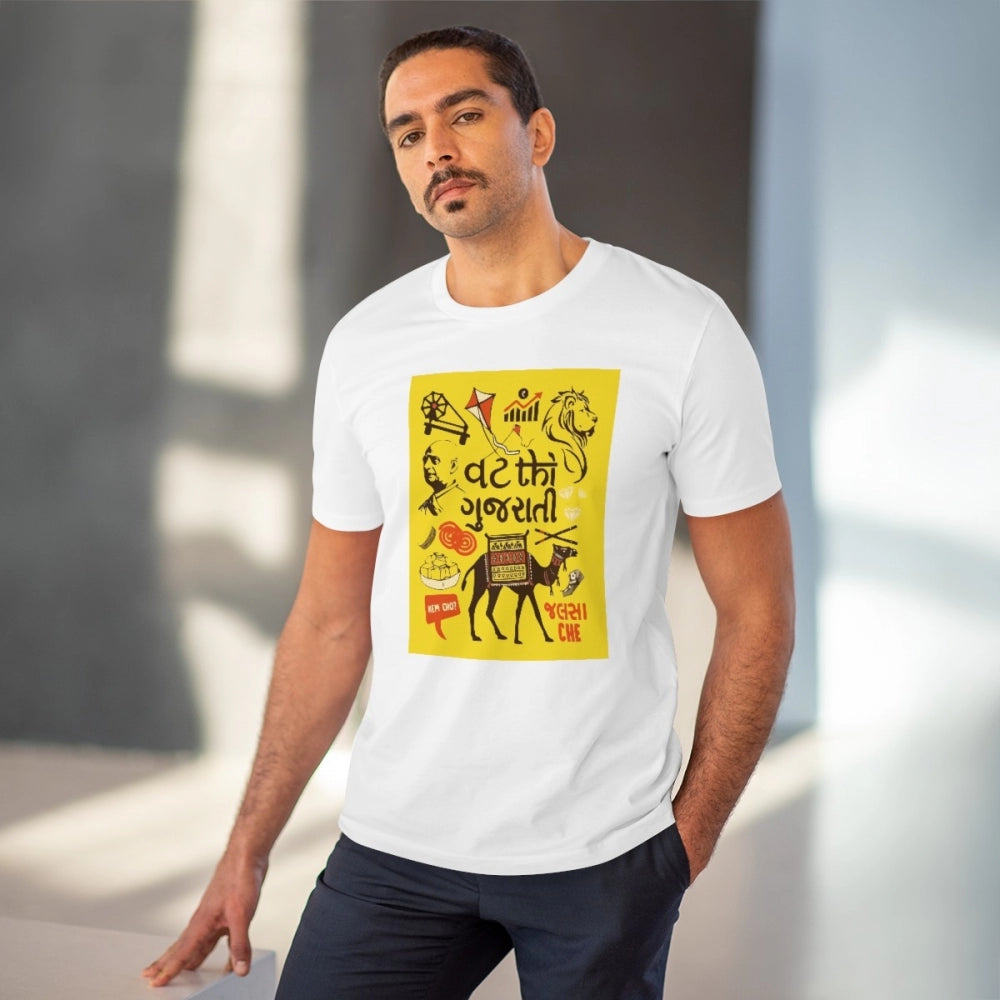 Men's PC Cotton Vat Thi Gujarati Printed T Shirt