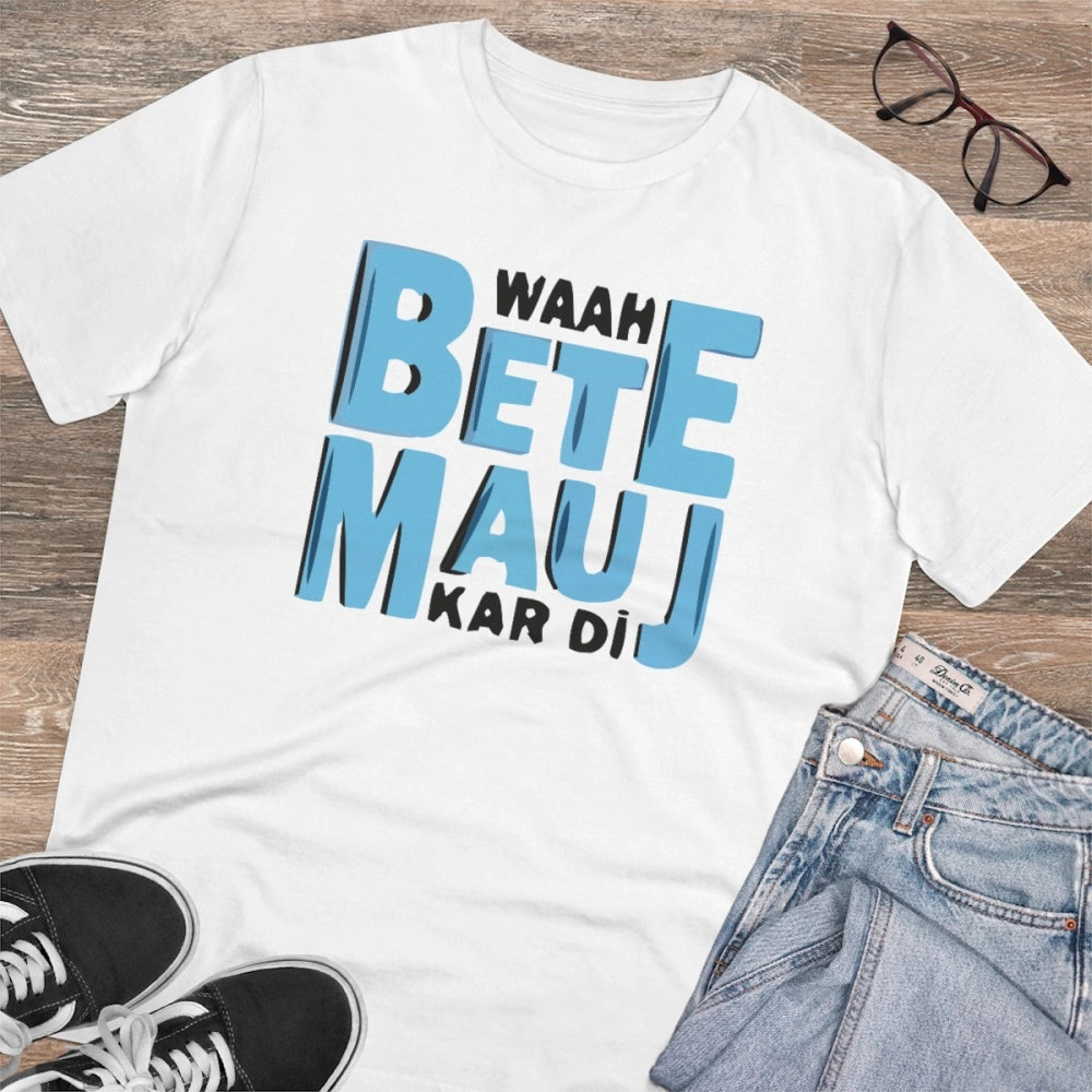 Men's PC Cotton Mojj Kardi Printed T Shirt