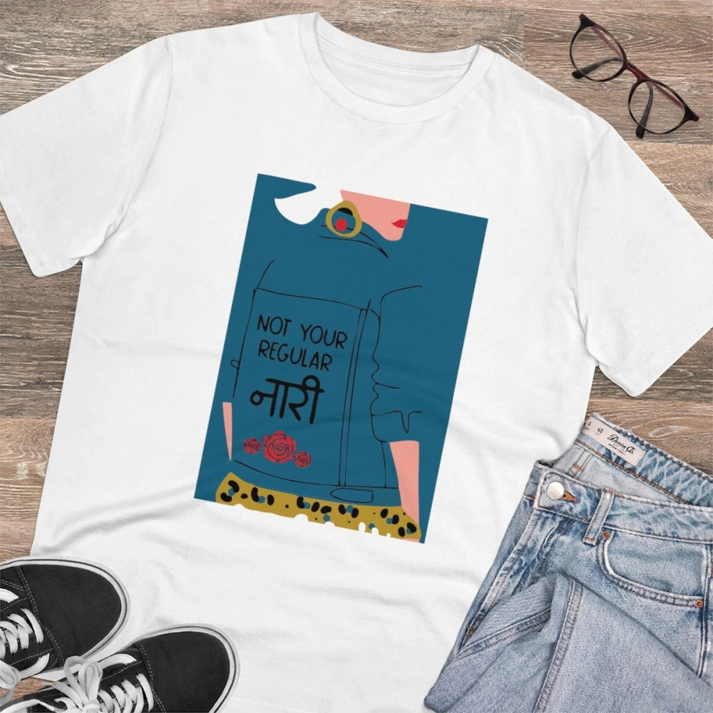 Men's PC Cotton Not Your Regular Naari Printed T Shirt