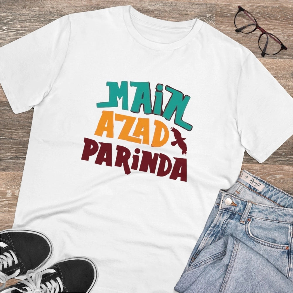 Men's PC Cotton Me Azad Parinda Printed T Shirt
