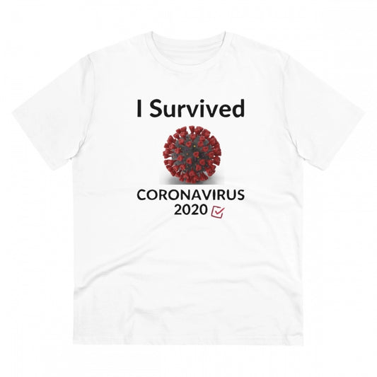 Men's PC Cotton I Survived Corornavirus 2020 Printed T Shirt