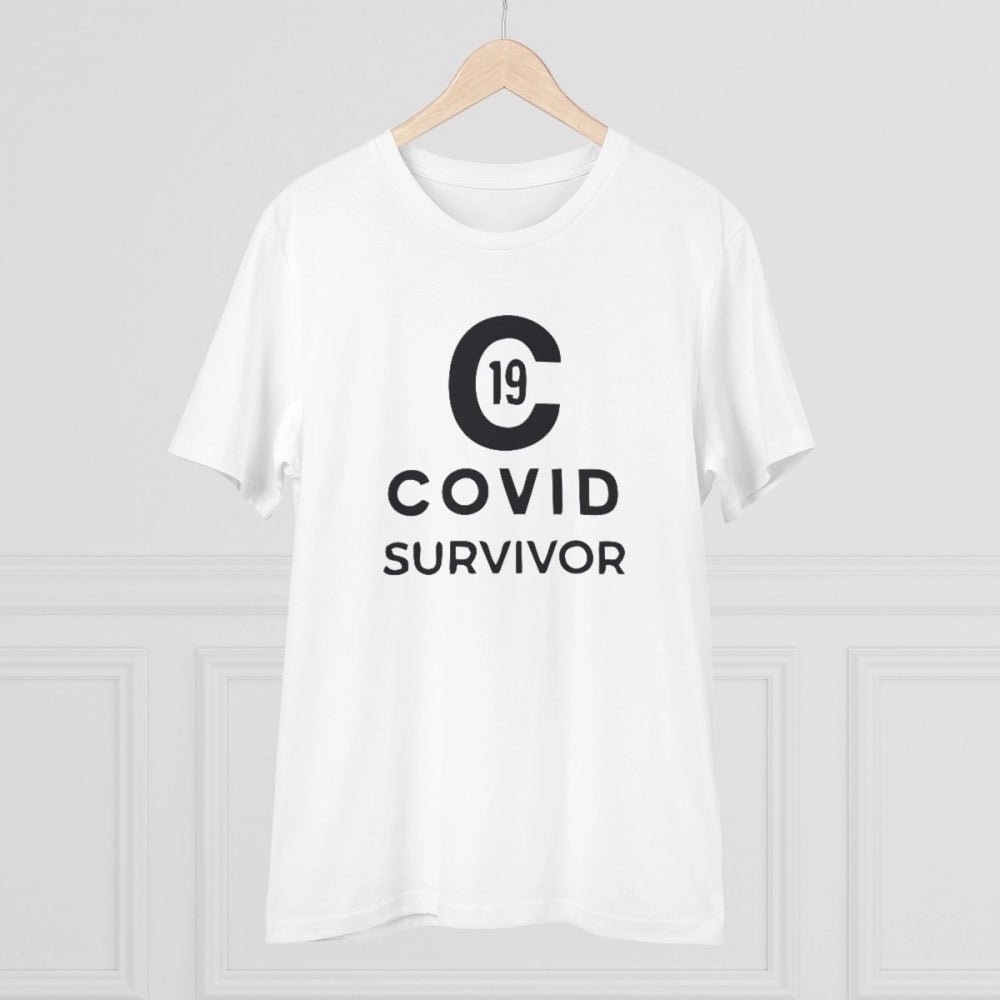 Men's PC Cotton Covid 19 Survivor Printed T Shirt