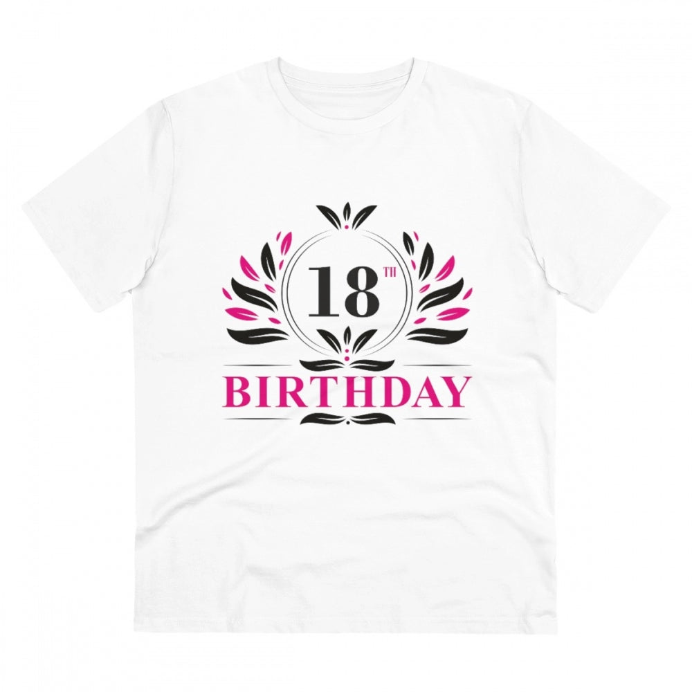 Men's PC Cotton 18th Birthday Printed T Shirt