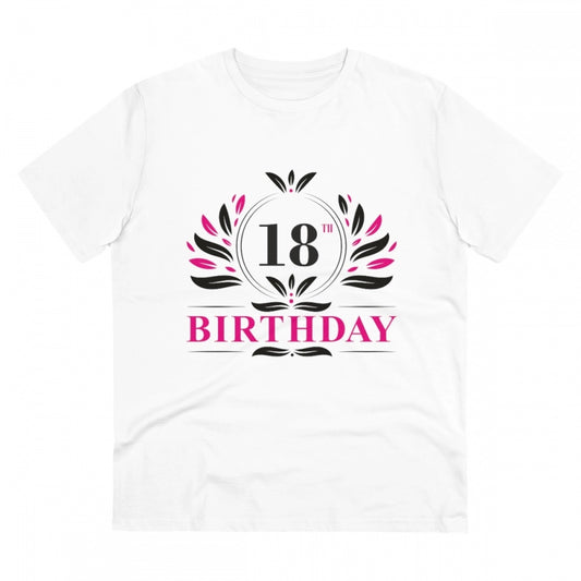 Men's PC Cotton 18th Birthday Printed T Shirt