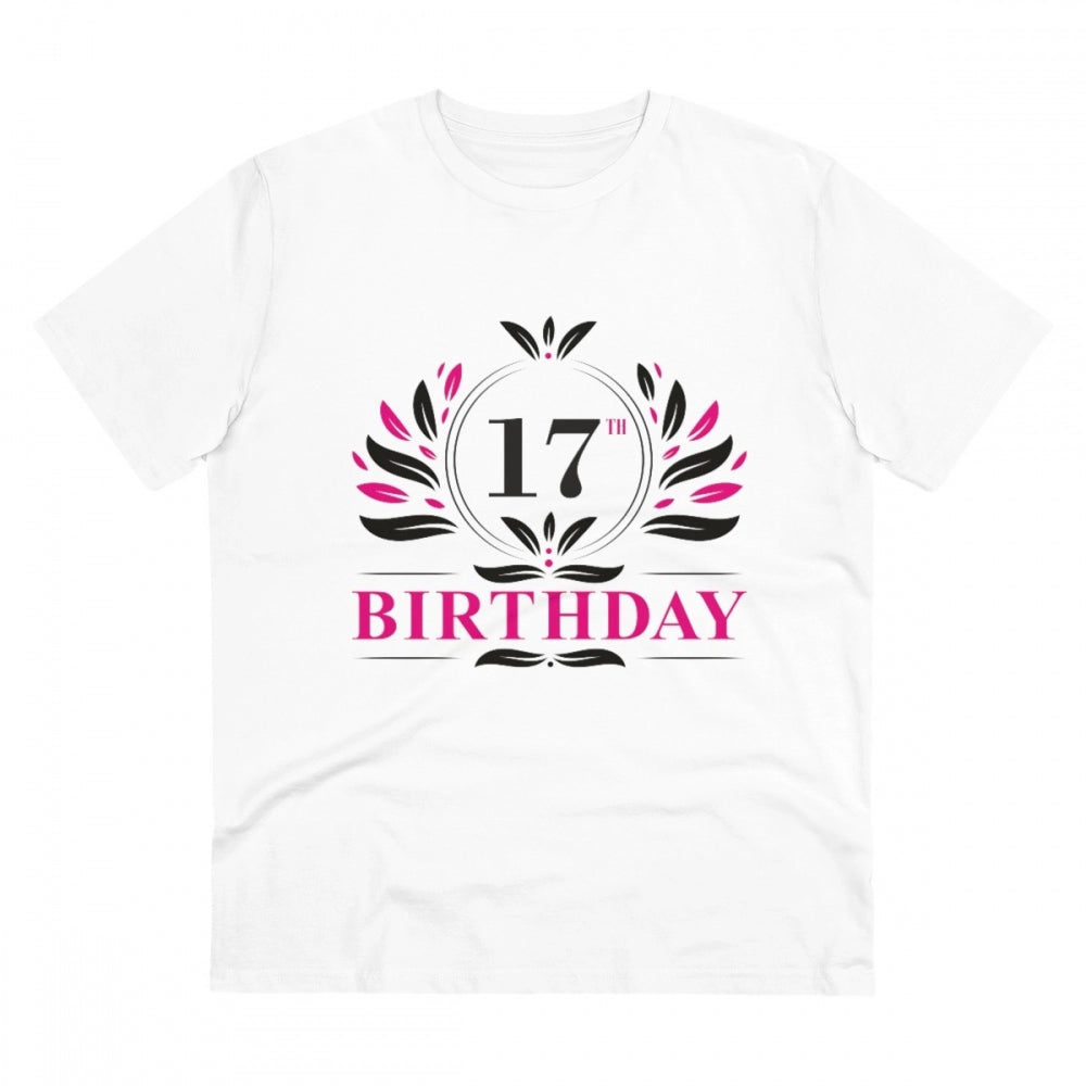 Men's PC Cotton 17th Birthday Printed T Shirt