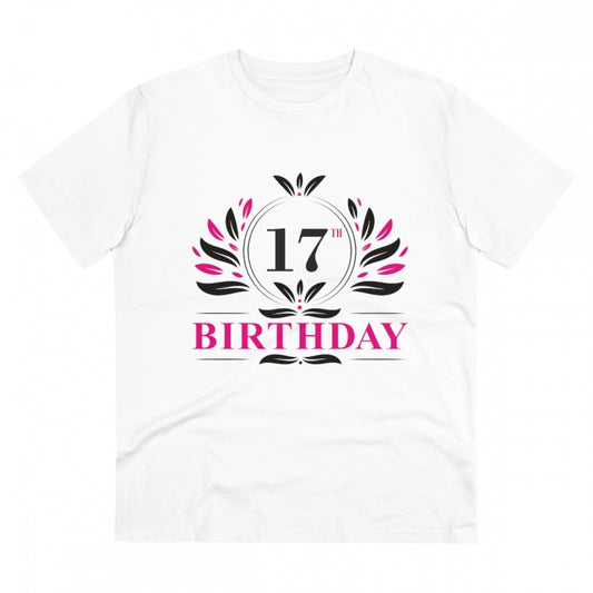Men's PC Cotton 17th Birthday Printed T Shirt