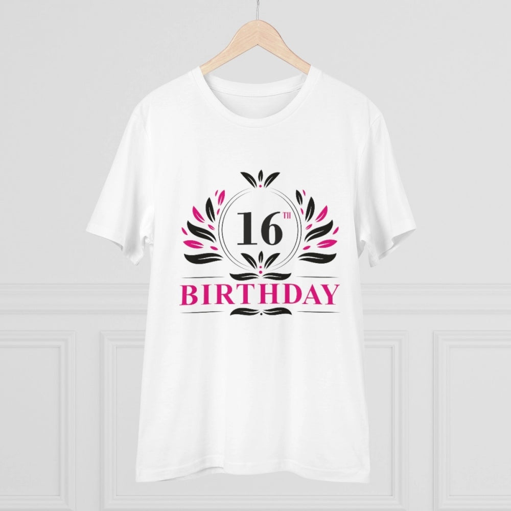 Men's PC Cotton 16th Birthday Printed T Shirt