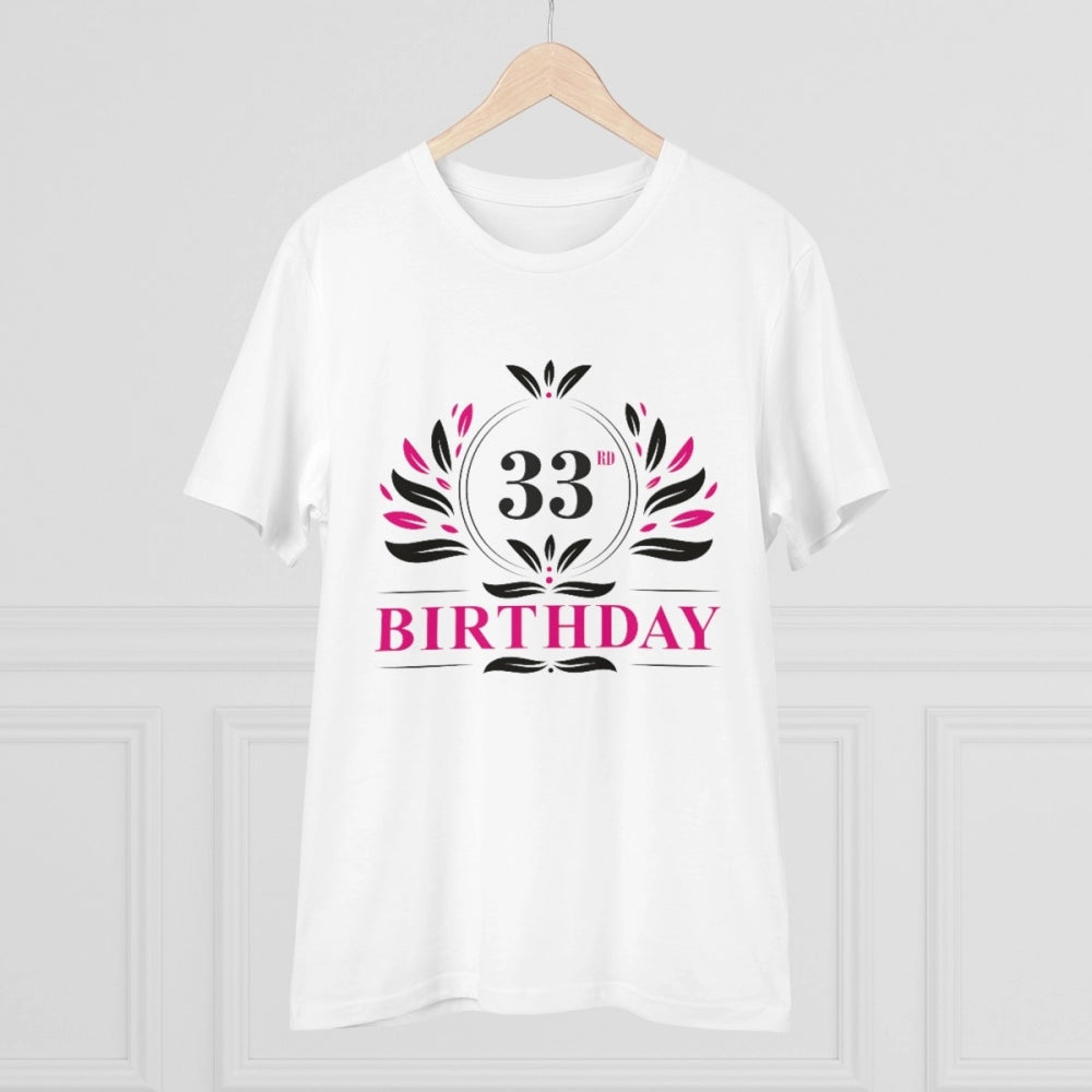 Men's PC Cotton 33rd Birthday Printed T Shirt