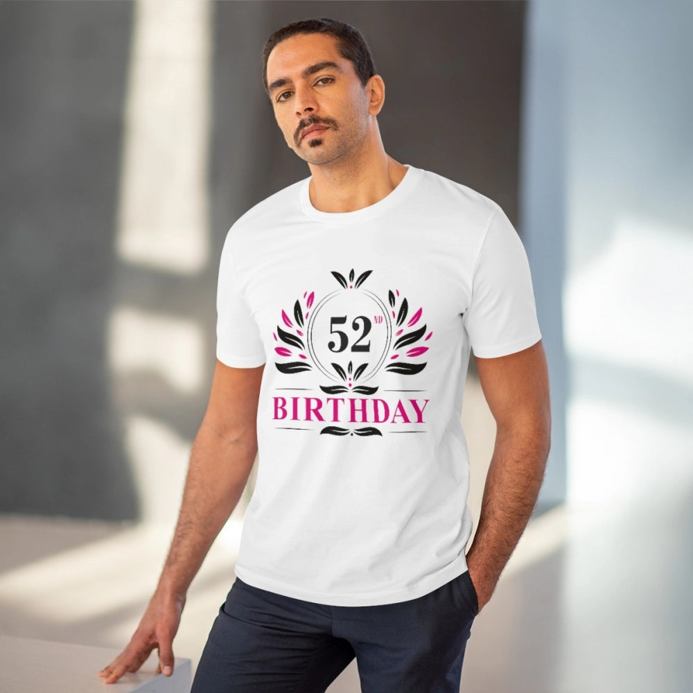Men's PC Cotton 52nd Birthday Printed T Shirt