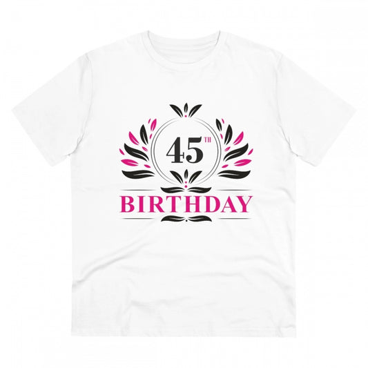 Men's PC Cotton 45th Birthday Printed T Shirt