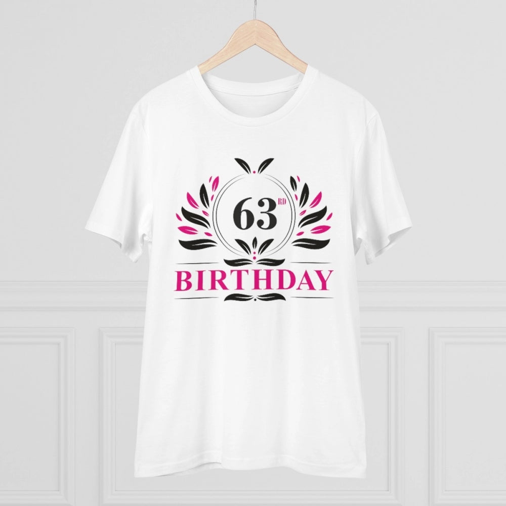 Men's PC Cotton 63rd Birthday Printed T Shirt