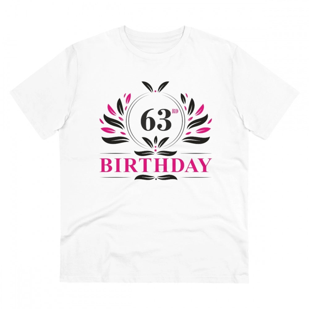 Men's PC Cotton 63rd Birthday Printed T Shirt