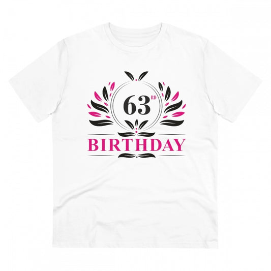 Men's PC Cotton 63rd Birthday Printed T Shirt