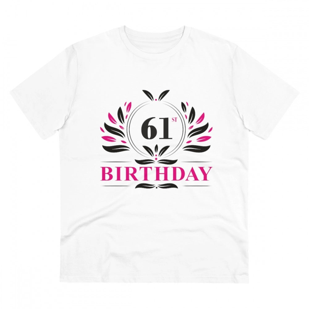 Men's PC Cotton 61st Birthday Printed T Shirt
