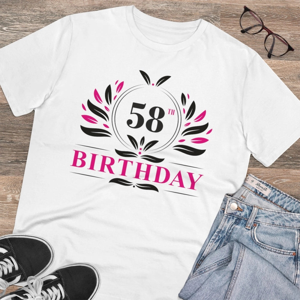 Men's PC Cotton 58th Birthday Printed T Shirt