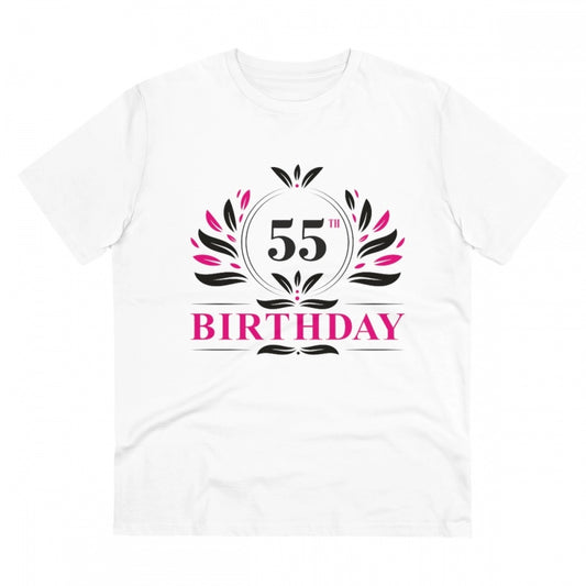 Men's PC Cotton 55th Birthday Printed T Shirt