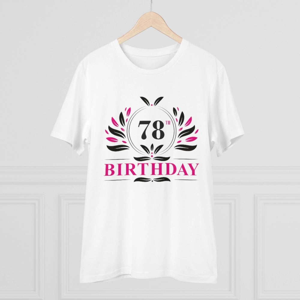 Men's PC Cotton 78th Birthday Printed T Shirt