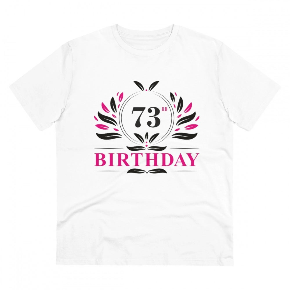 Men's PC Cotton 73rd Birthday Printed T Shirt