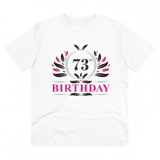 Men's PC Cotton 73rd Birthday Printed T Shirt
