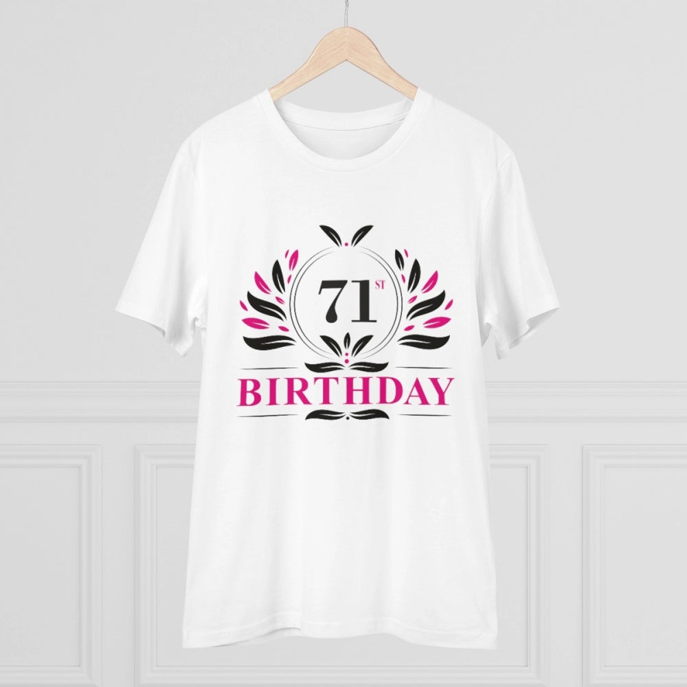 Men's PC Cotton 71st Birthday Printed T Shirt