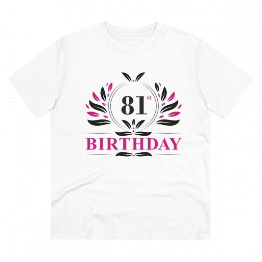 Men's PC Cotton 81st Birthday Printed T Shirt