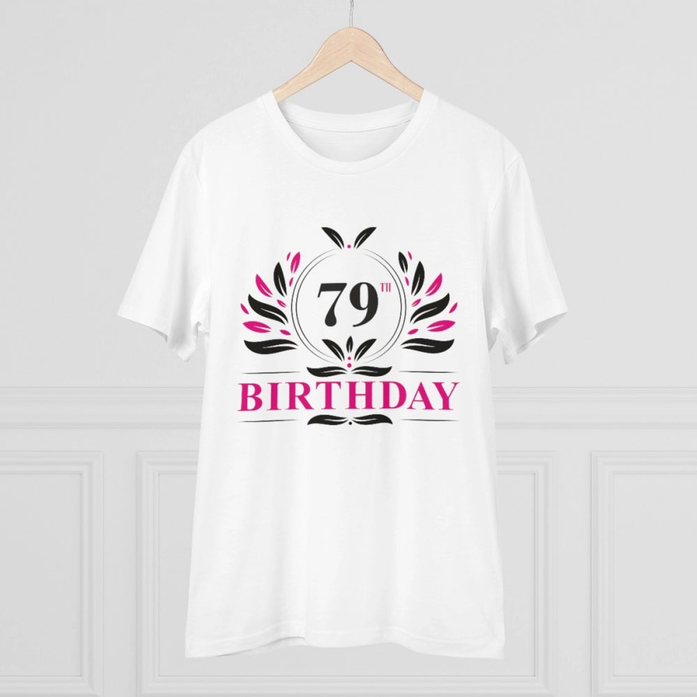 Men's PC Cotton 79th Birthday Printed T Shirt