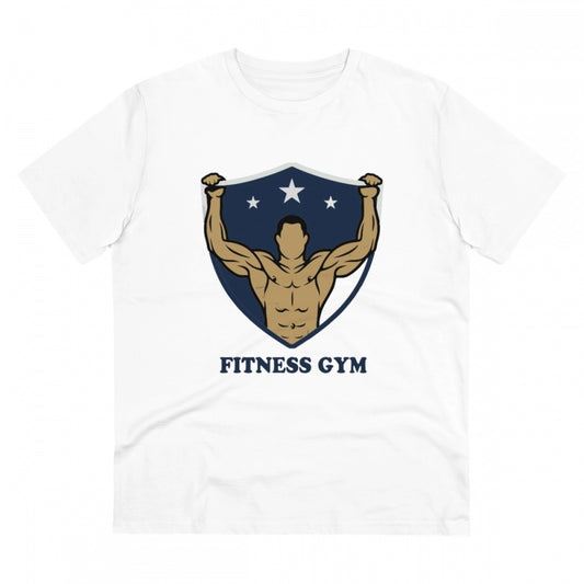 Men's PC Cotton Fittnes Gym Printed T Shirt