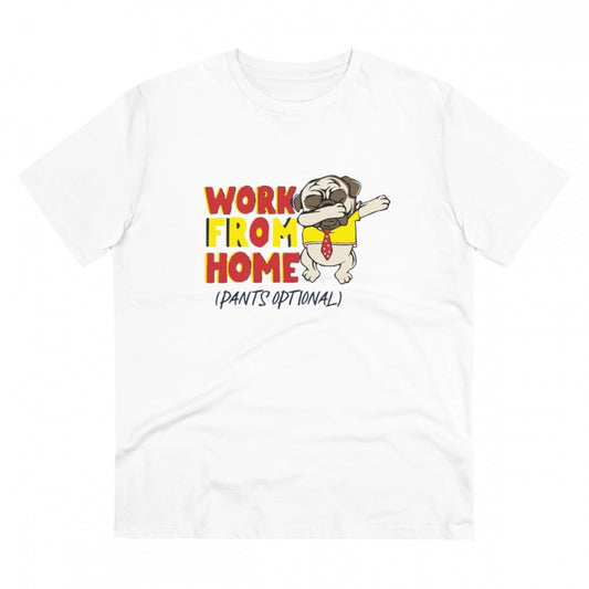 Men's PC Cotton Work From Home Desing Printed T Shirt