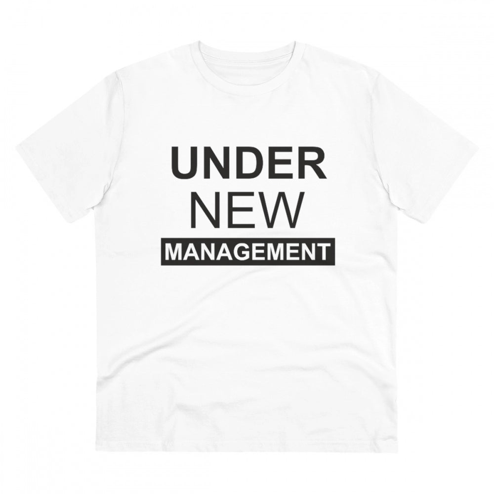 Men's PC Cotton Under New Management Desing Printed T Shirt