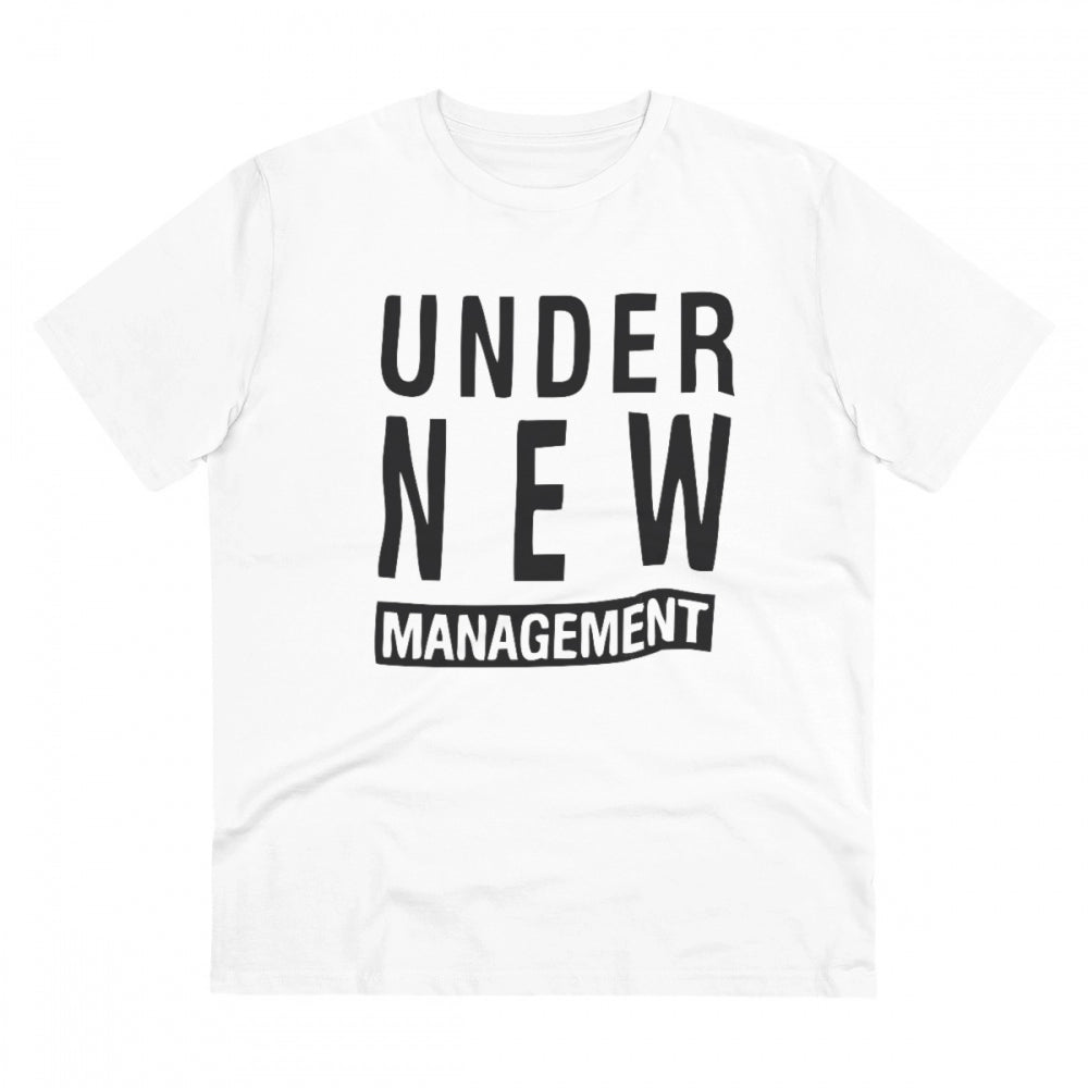 Men's PC Cotton Under New Management Desing Printed T Shirt