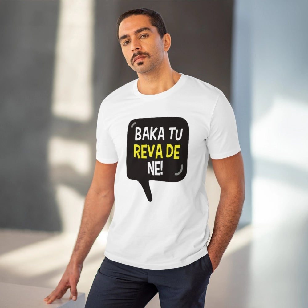 Men's PC Cotton Baka Tu Reva De Printed T Shirt