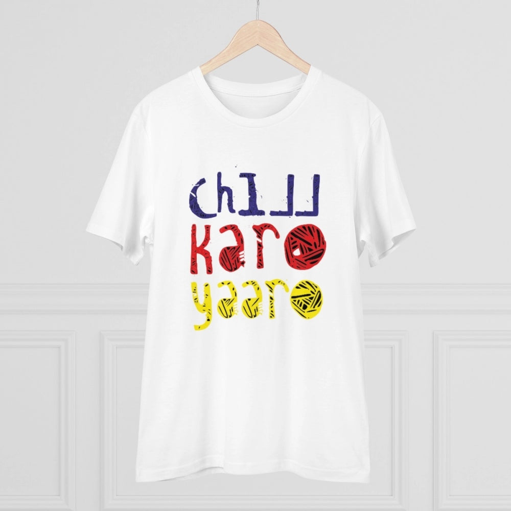 Men's PC Cotton Chil Karo Yaar Printed T Shirt
