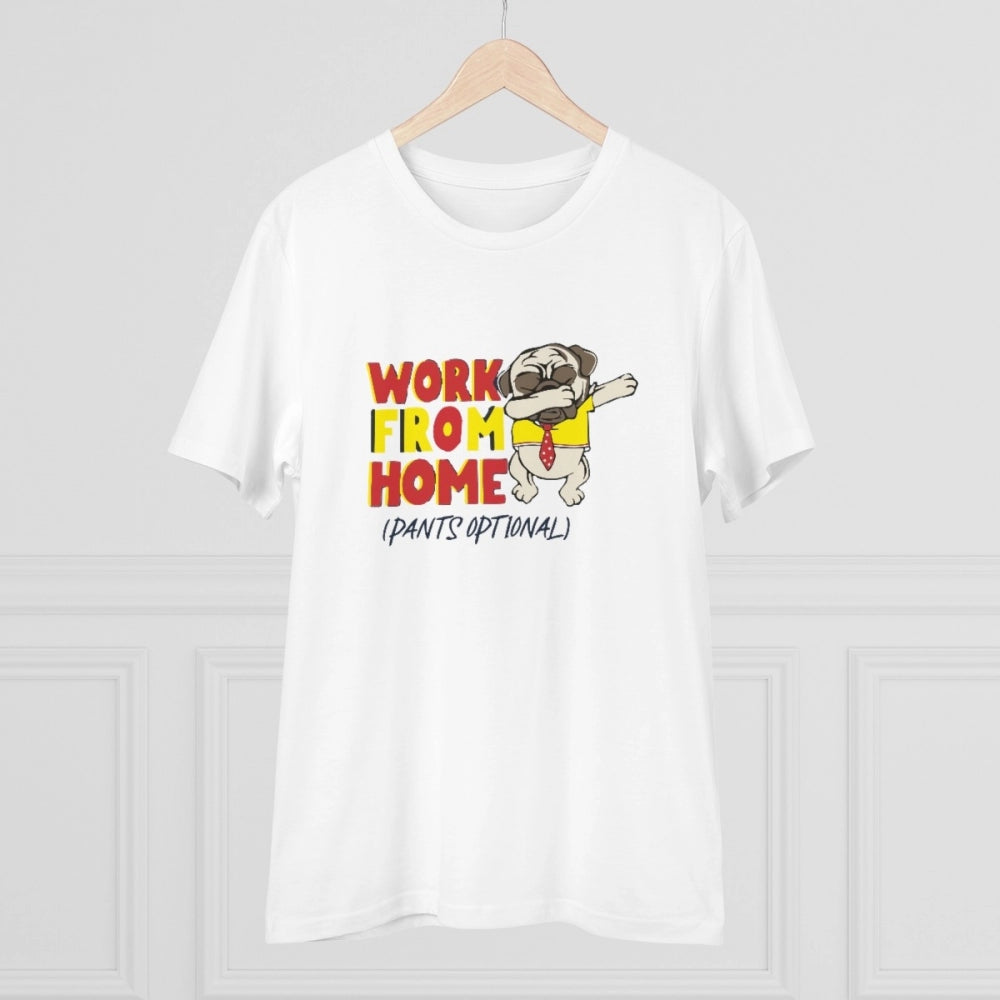 Men's PC Cotton Work From Home Desing Printed T Shirt