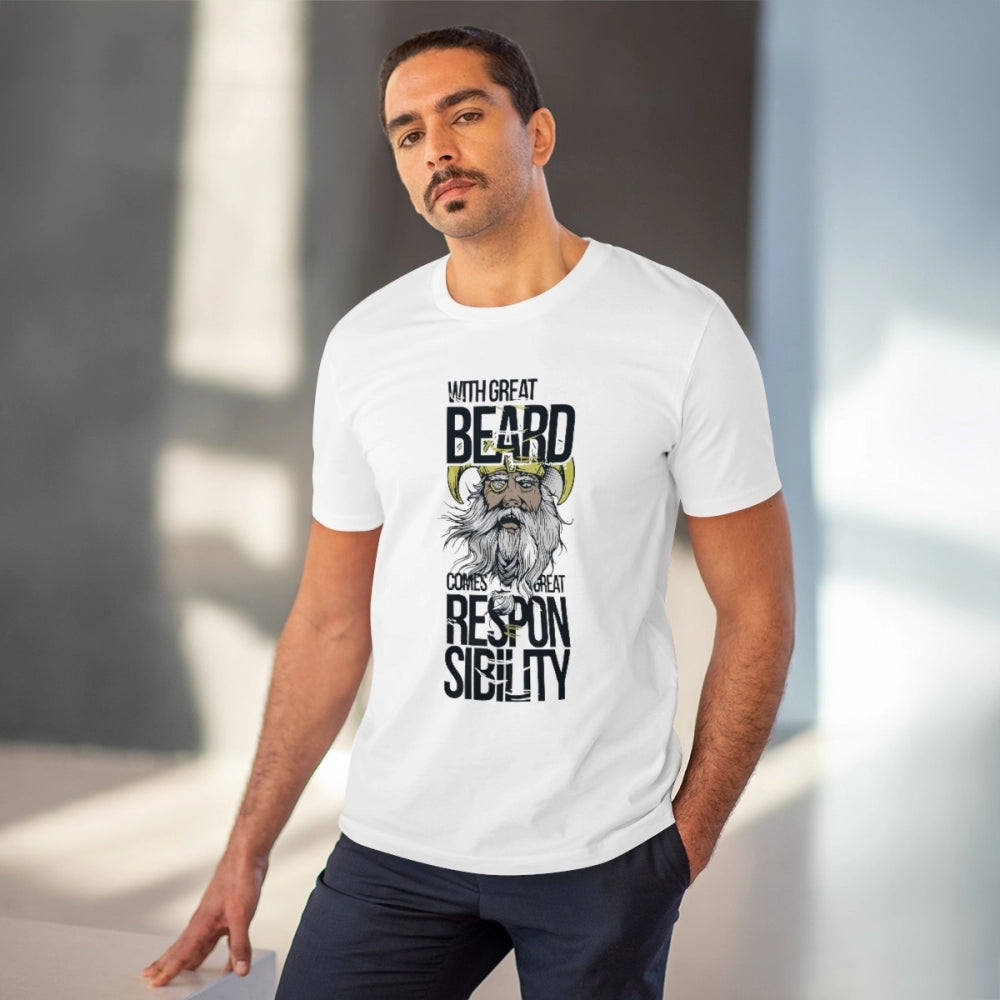 Men's PC Cotton With Great Beard Comes Printed T Shirt