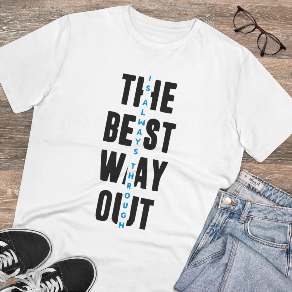 Men's PC Cotton The Best Way Out Printed T Shirt