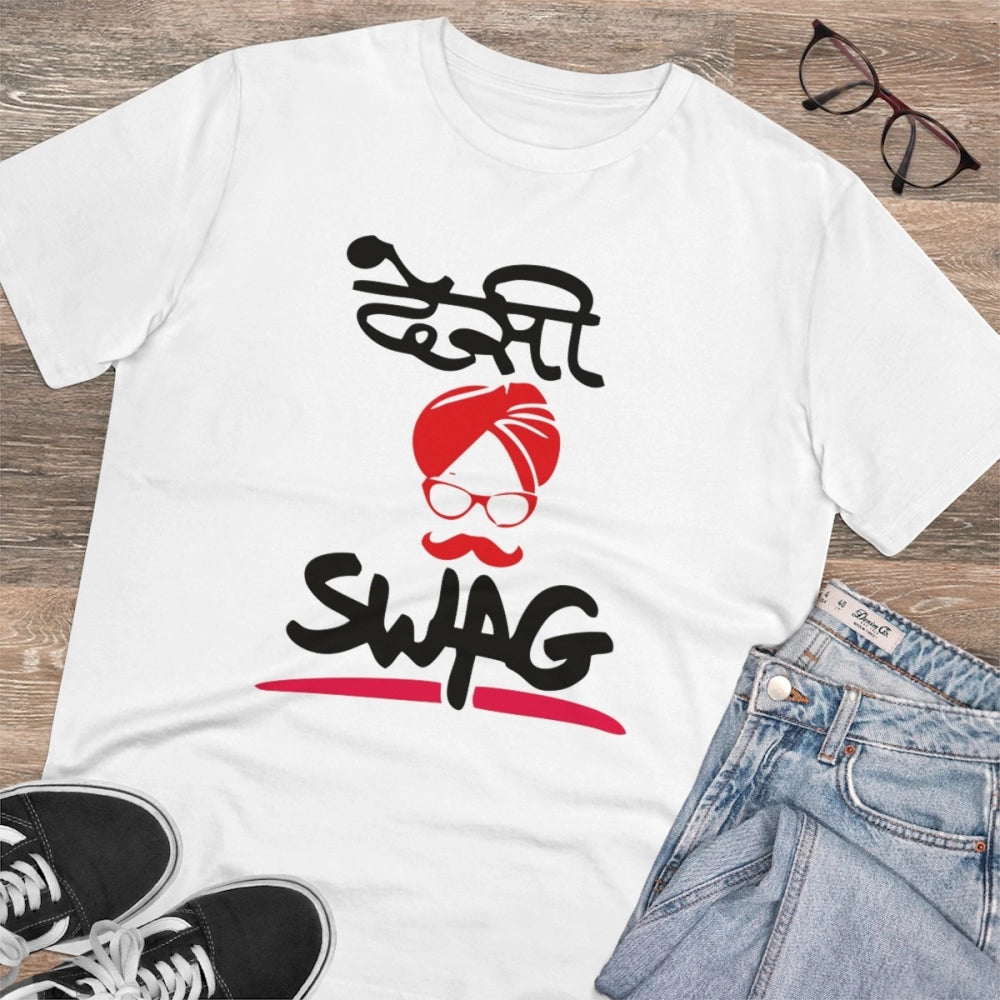 Men's PC Cotton Desi Swag Printed T Shirt