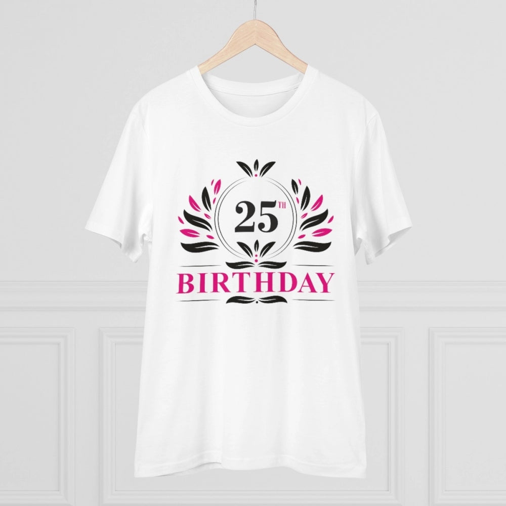 Men's PC Cotton 25th Birthday Printed T Shirt