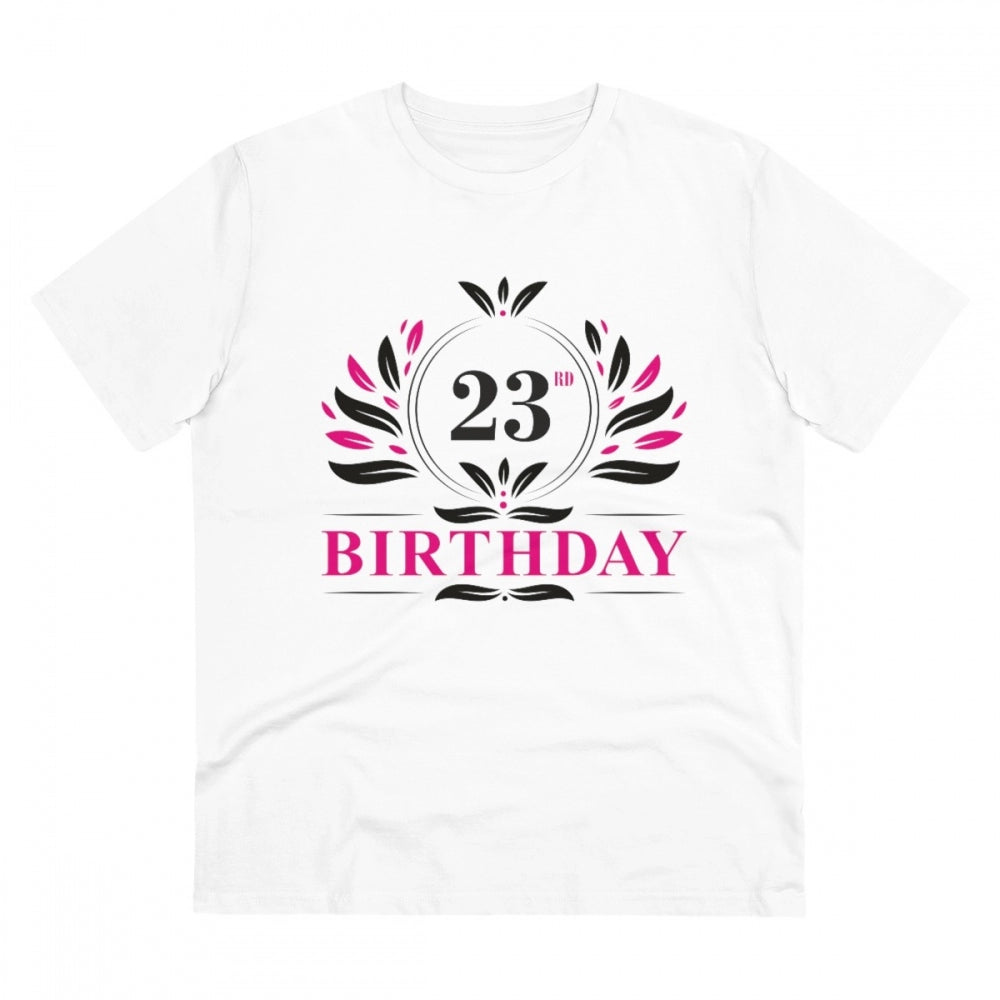 Men's PC Cotton 23rd Birthday Printed T Shirt