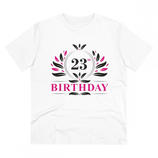 Men's PC Cotton 23rd Birthday Printed T Shirt
