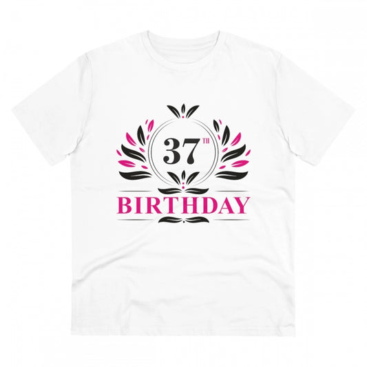 Men's PC Cotton 37th Birthday Printed T Shirt