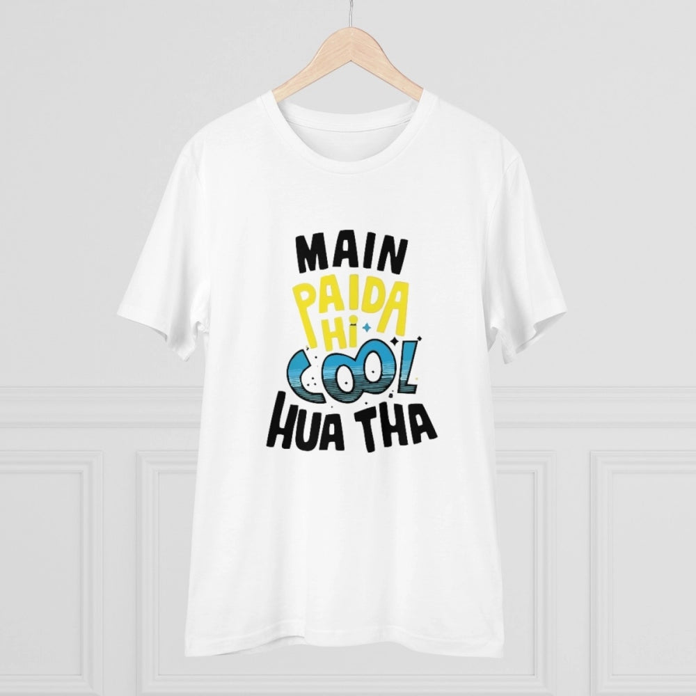Men's PC Cotton Me Paida Hi Cool Huaa Tha Printed T Shirt
