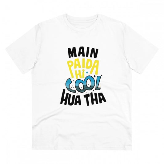 Men's PC Cotton Me Paida Hi Cool Huaa Tha Printed T Shirt