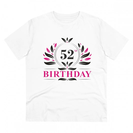 Men's PC Cotton 52nd Birthday Printed T Shirt