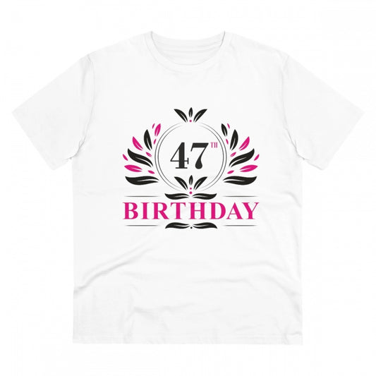 Men's PC Cotton 47th Birthday Printed T Shirt