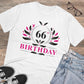 Men's PC Cotton 66th Birthday Printed T Shirt