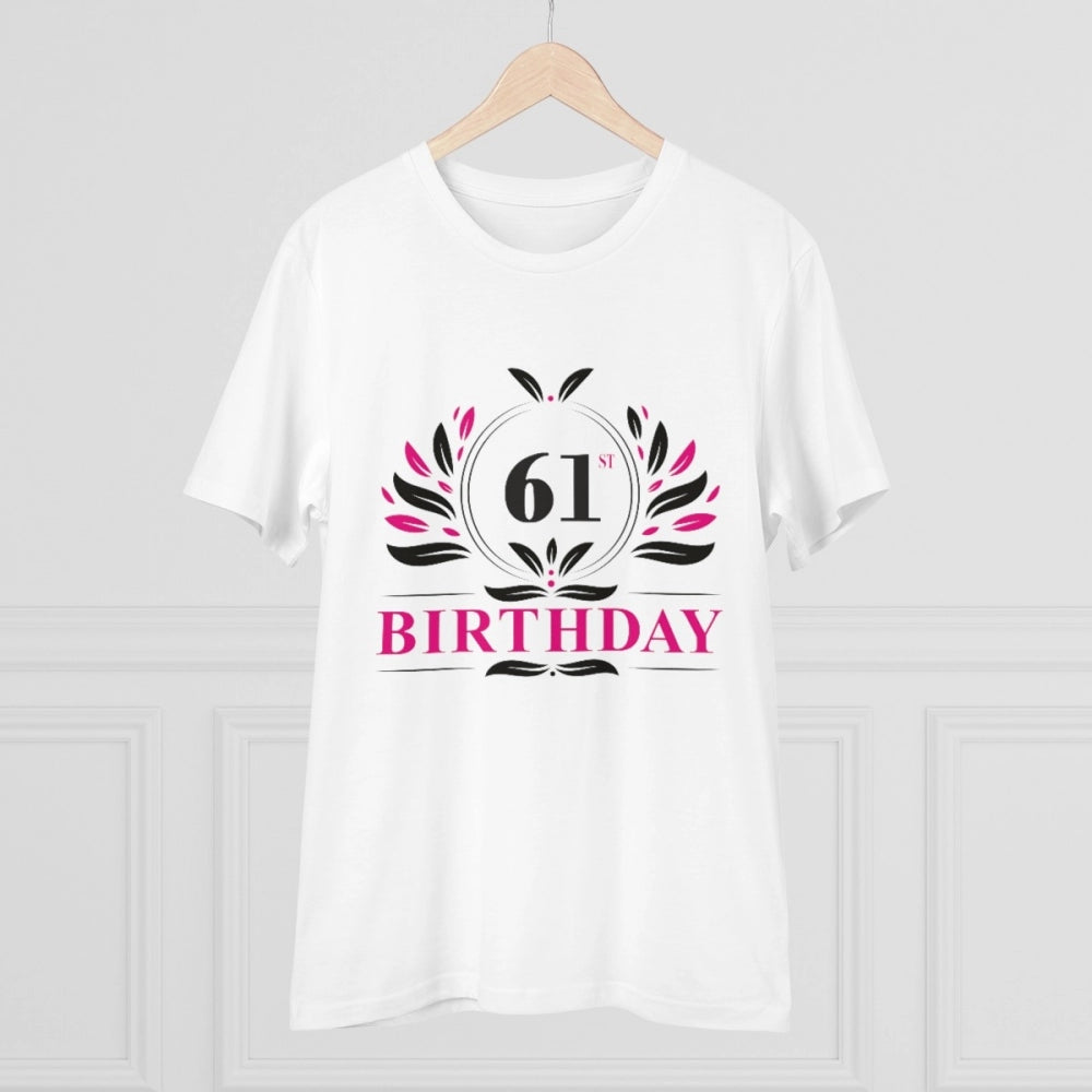 Men's PC Cotton 61st Birthday Printed T Shirt