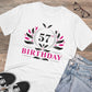 Men's PC Cotton 57th Birthday Printed T Shirt