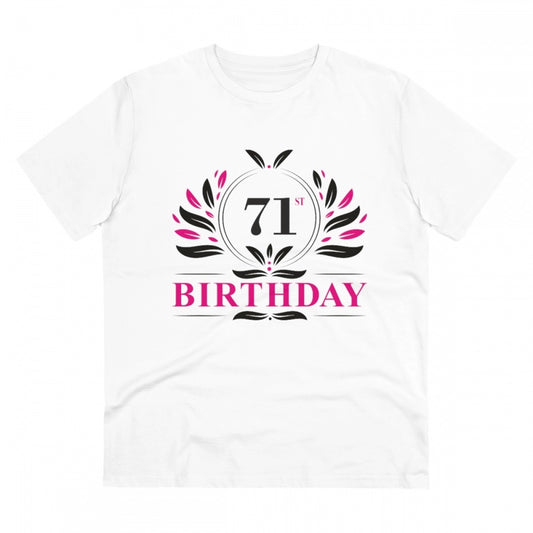 Men's PC Cotton 71st Birthday Printed T Shirt